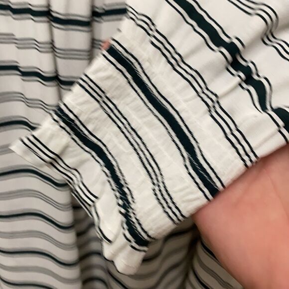 Faithfull the Brand Striped Off Shoulder Top Sz 4 - Picture 4 of 6